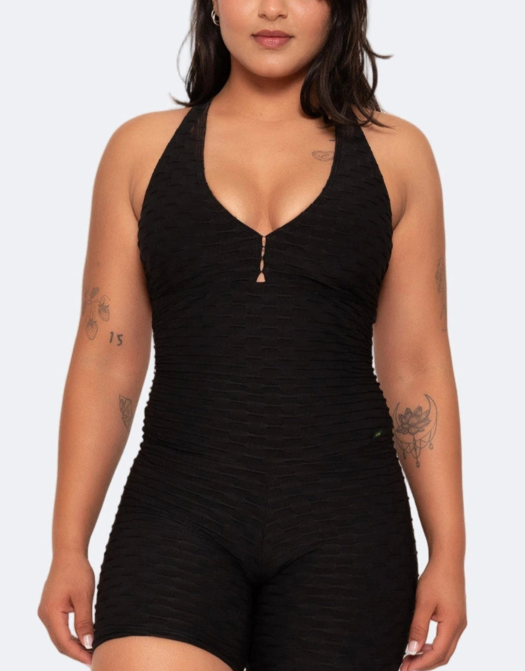 Laila Black Short Jumpsuit
