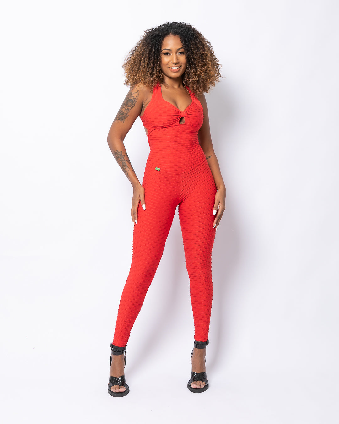 Red Workout Bodysuit 